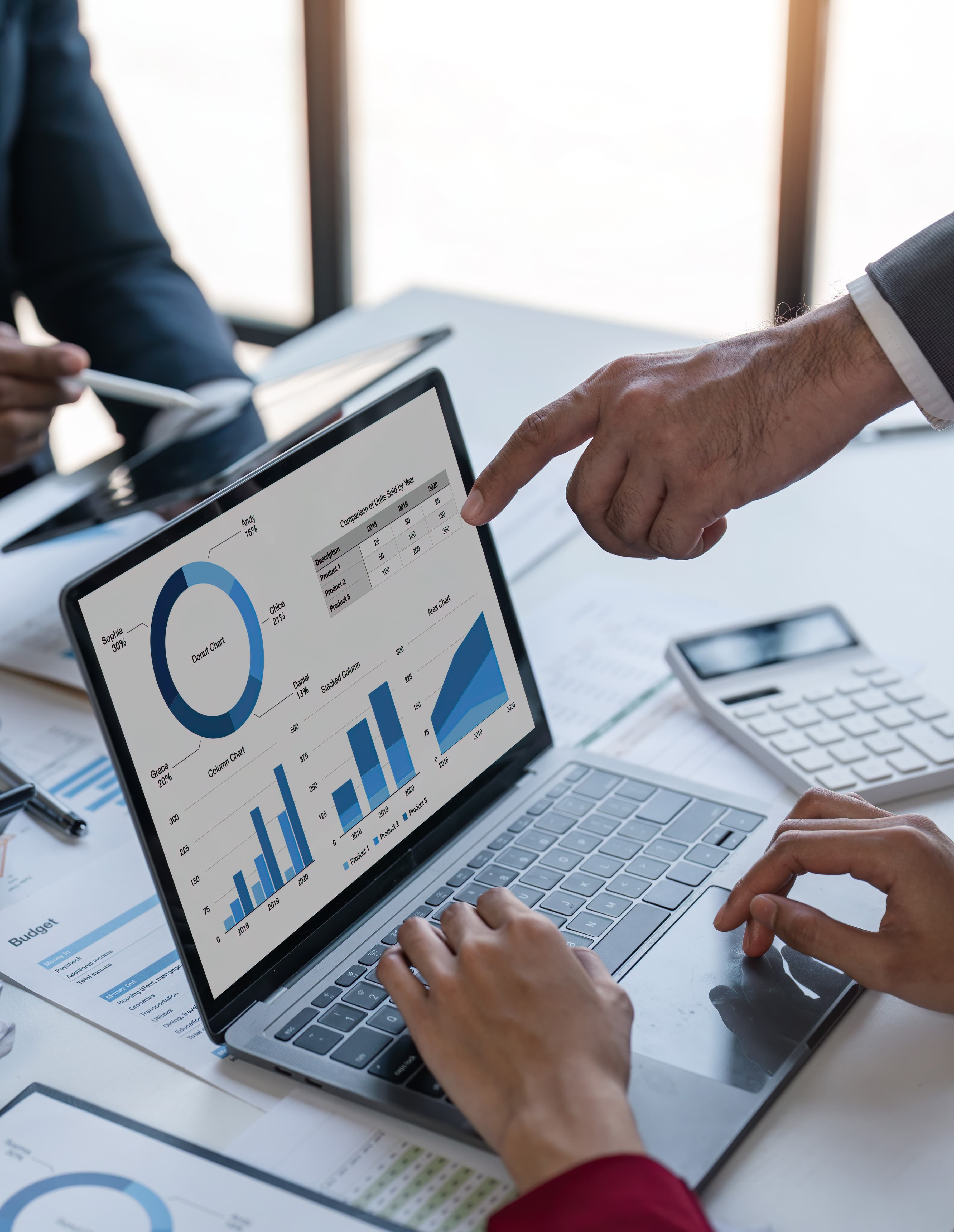 Finance automation background